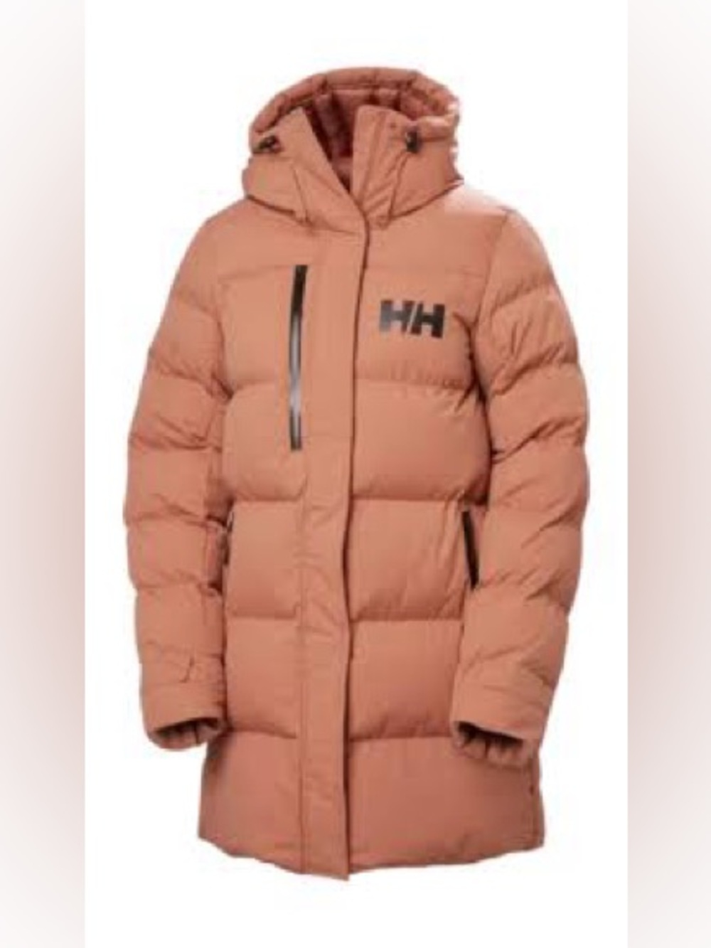 NWT Helly Hansen Women's Adore Hooded Long Puffer Coat Orange Cedarwood SOLD OUT